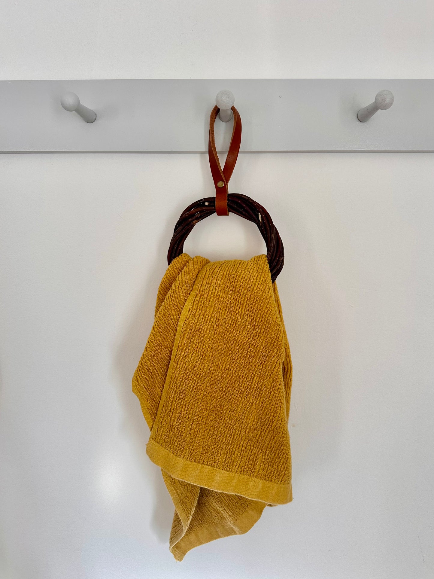 Small Dogwood Wreath + Hand Towel Holder