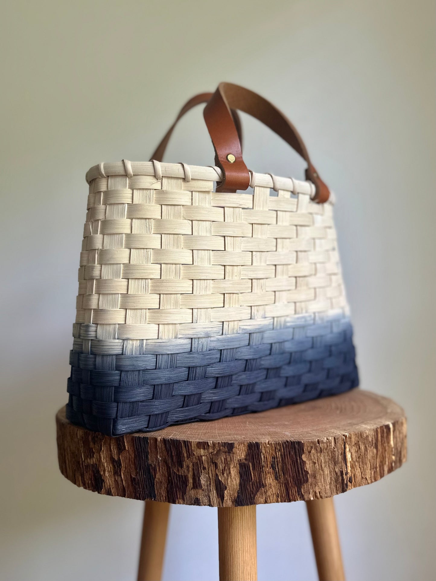 Reed & Leather Hand Tote